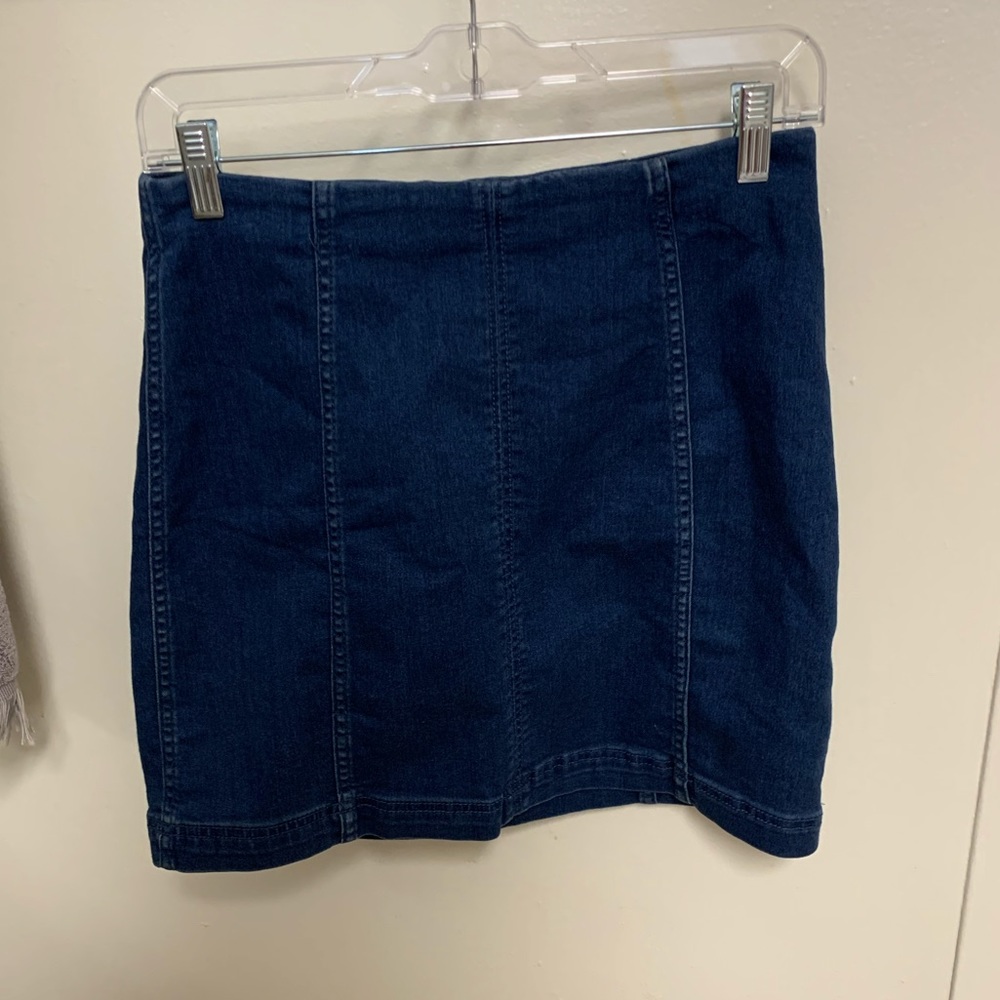 Free people denim skirt